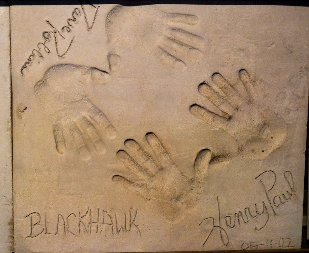 World Famous Wall of Fame Handprints at Billy Bob's Texas