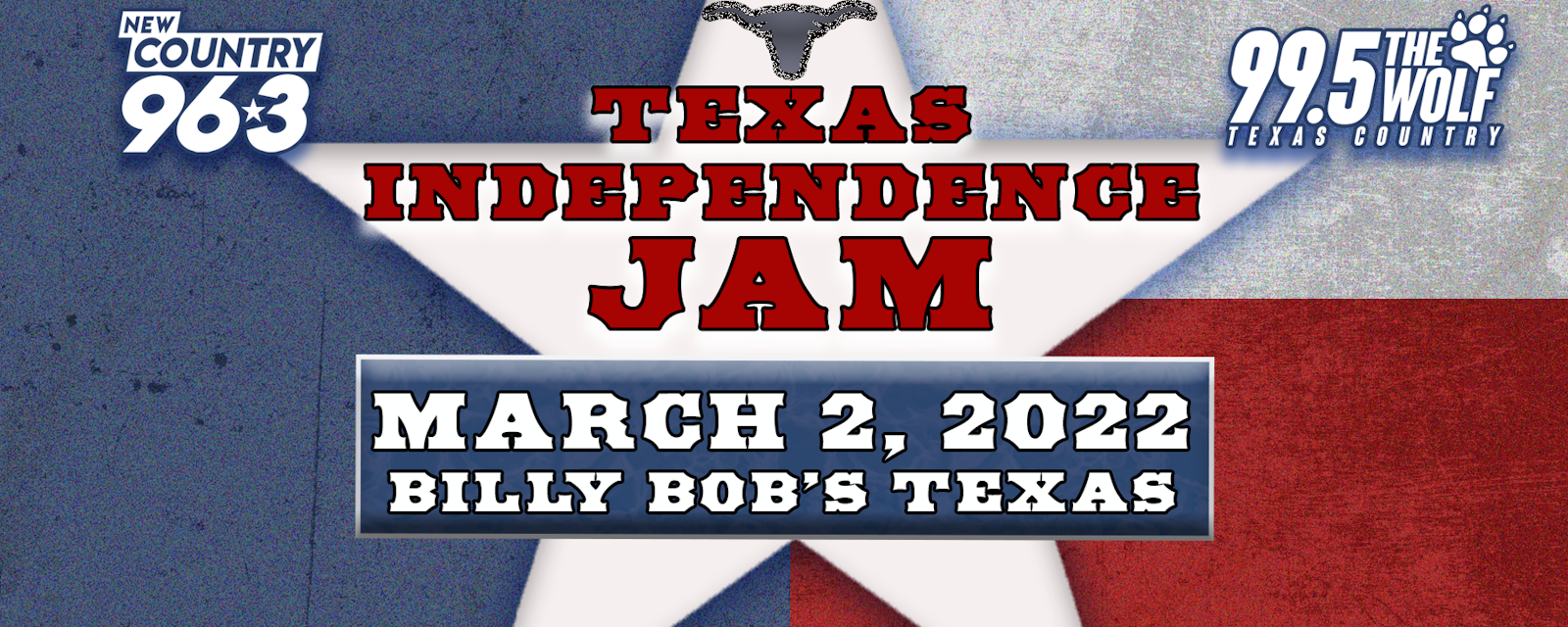 99.5 The Wolf and New Country 96.3's Texas Independence Jam Billy Bob